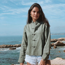 Load image into Gallery viewer, Mandarin Linen Jackets Women