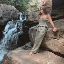 Load image into Gallery viewer, Linen Khaki Set