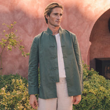 Load image into Gallery viewer, Khaki Green Linen jacket