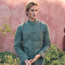 Load image into Gallery viewer, Khaki Green Linen jacket