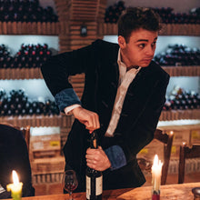 Load image into Gallery viewer, Mandarin Black Velvet Dinner Jacket