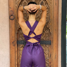 Load image into Gallery viewer, Purple Linen Knot Set