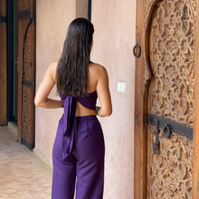 Load image into Gallery viewer, Purple Linen Knot Set
