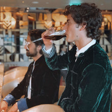 Load image into Gallery viewer, Mandarin Emerald Velvet Dinner Jacket