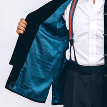 Load image into Gallery viewer, Mandarin Black Velvet Dinner Jacket