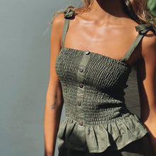 Load image into Gallery viewer, Linen Khaki Set