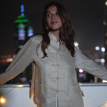 Load image into Gallery viewer, Mandarin Linen Jackets Women