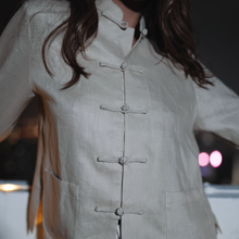 Load image into Gallery viewer, Mandarin Linen Jackets Women