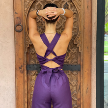 Load image into Gallery viewer, Purple Linen Knot Set