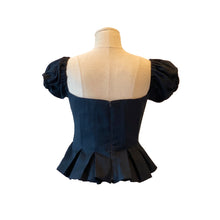 Load image into Gallery viewer, Linen Corset in Navy