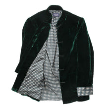 Load image into Gallery viewer, Mandarin Emerald Velvet Dinner Jacket