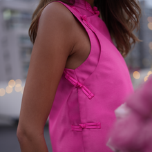 Load image into Gallery viewer, Hot Pink Silk Skirt Set